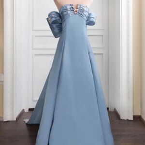 Customized Exquisite Jersey Crystal 3D Bow Evening Dresses Delicate Strapless Celebrity Gowns Custom Size Bespoke Occa