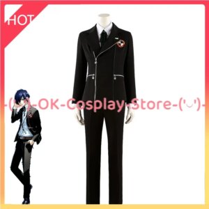 [Custom Made] Game P3R Yuuki Makoto Cosplay Costume High School Uniforms Halloween Carnival Outfits Party Suit