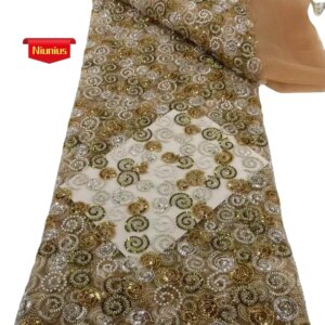 2025Latest Superior Quality Mixed Colors Luxurious Elegant Mesh lace With Stones Fabric For Wedding Evening Dresses NN1698_R