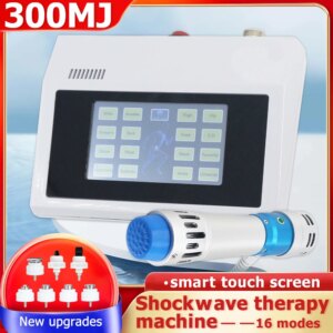 New Shockwave Therapy Machine Physiotherapy Device ED Treatment Muscle Massage Knee Pain Relieve 300MJ Shock Wave Equipment