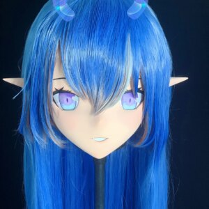 Customize Character Female/Girl Resin Kig Full Head With Lock Anime Cosplay Japanese Anime Kigurumi Mask