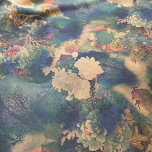 Xiangyun Yarn Cloth Pearl Satin Printing 100 Silk Hanfu New Chinese Fabric 23momme110 Width Bed Cover