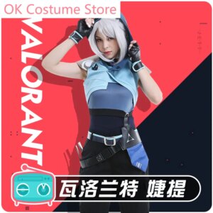 C0WOWO Valorant Han Sunwoo Cosplay Costume Cos Game Anime Party Uniform Hallowen Play Role Clothing New Full Set