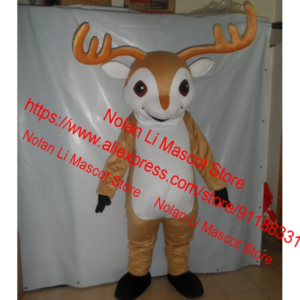 Hot selling high-quality EVA material helmet, elk mascot costume cartoon set, Halloween birthday role-playing holiday gift 614