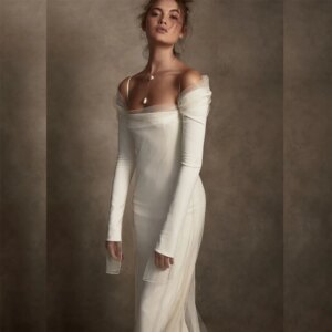 Classic Wedding Dresses For Women Elegant Spaghetti Strap A Line Floor Length High Quality Fairy Fit Banquet Wedding Prom Gowns