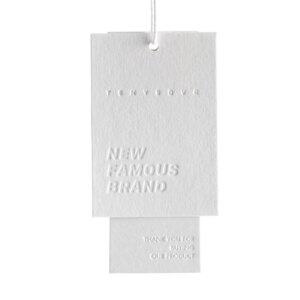 High – Quality Customized Hang Tag Labels: Cotton Card Stock for Universal Men’s and Women’s Clothing