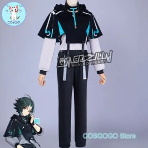 COSGOGO Genshin Impact Xiao Cosplay Costume Cos Game Anime Party Uniform Daily Wear Hallowen Play Role Clothes Clothing New Full