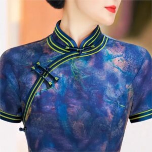 New cheongsam Chinese style elegant temperament long performance