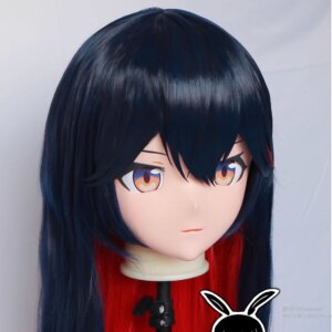 (RB04047)Customize Lockable Full Head Resin Cartoon Cosplay Japanese Character Anime Role Play Kigurumi Mask With Back Shell