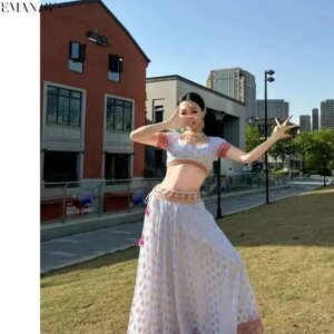 Yiman Dance H2616 Exotic Dance Dress Xinjiang Dance Dress New Indian Style Slimming Set