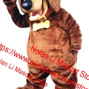 High Quality EVA Material Helmet Brown Dog Mascot Costume Unisex Cartoon Suit Cosplay Custom Adult Size Holiday Gift 114