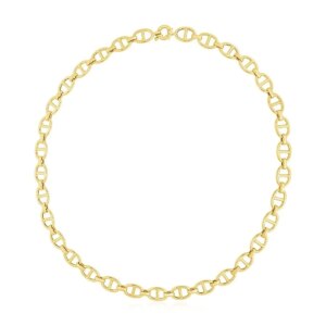 14k Yellow Gold High Polish Mariner Link Chain 8.8mm