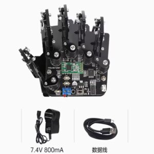 RC Robot Hand Wearable Mechanical Glove Wireless Somatosensory Controller Educational Robot for Programmable Robot Hand Fingers