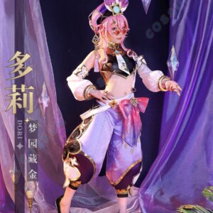 Genshin Impact Dori Cosplay Costume Halloween Carnival Party Outfit Women Merchant Game Suit