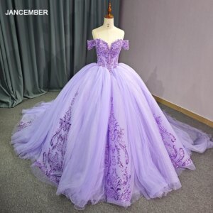 Exquisite Princess Quinceanera Dresses Ribbon Lace Customized Crystal Ball Gown Customized16 Dresses Vestidos De 15 Años DY6749