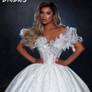 Charming Sweetheart Wedding Dress 2025 Elegant Lace Bridal Gown Formal Long Sleeve Floor-length Gown Customized