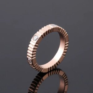 Provence Vertical Stripes Ring 10KGold DEF/VS Lab Grown Diamonds Trendy Party Luxury Jewelry Engagement Ring Personalized Custom