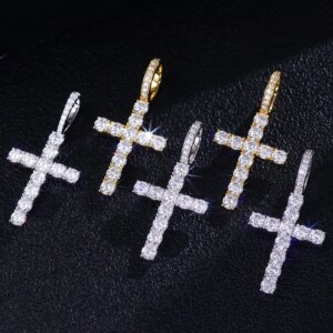 Provence jewelry 925 silver letter pendants iced out lab diamond hip hop pendant for men jewelry rock party custom birthday gift