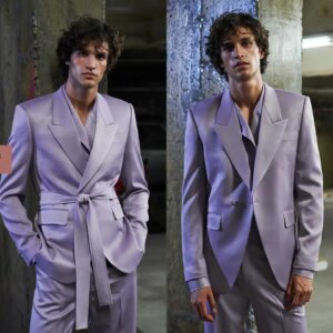 Handsome Men Pants Suits Customized One Button Peaked Lapel Wedding Tuxedos Party Sets Male Blazer Homme 2 Pieces