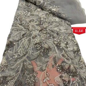 Wholesale 2025Latest Autria Elegant Best Quality Luxurious Soft Mesh Lace With Stones fabric For Party Evening Dresses U_Ge5369