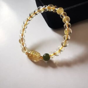 Natural Citrine Gold-haired Crystal Pixiu Bracelet for Women’s Birth Year Lucky Bracelet To Give Gifts To Girlfriends