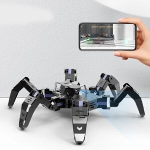 Hexapod Bionic Robot Spider Metal Servo 18 Dof Video Spider for Arduino Robot DIY Kit ESP32 Graphical Programming Robotic Spider