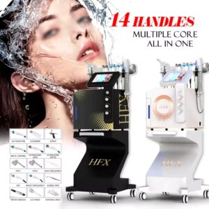 14 in 1 Beauty Oxygen Jet Oxygen Facial Skin Tightening Machine Face Cleaning Beauty Salon Machine