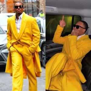 Gold Mens Long Jacket Suits Formal Party Birthday Groom Wear 2 Pieces Customized Cosplay Outfits