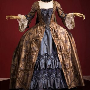 Robe A La Francaise 18th Century Retro Victorian Vintage Queen Marie Antoinette Costume rococo Georgian Duchess Dress ball gown