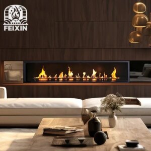 LCD Smart Alcohol Fireplace True Flame American Smokeless Ethanol Heater,