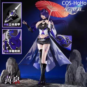 COS-HoHo Honkai: Star Rail Acheron Game Suit Gorgeous Cool Uniform Cosplay Costume Halloween Party Role Play Outfit Women