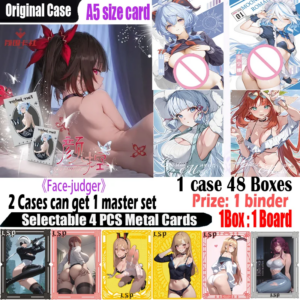 New Goddess A5 Size Card ” Face-judger ” Waifu Card Hobby Genshin CCG Card Doujin Toys Board Gifts