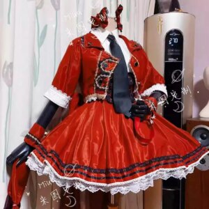 COS-KiKi [Customized] Arknights Pinecone Sniper Pour Out Singing Game Suit Elegant Sweet Lovely SJ Uniform Cosplay Costume