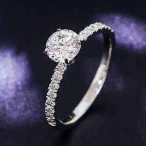 Provence Engagement Rings 10K14K18KGold D/VS1 IGI Lab Grown Diamonds Rings for Women Luxury Classic Finger Personalized Custom