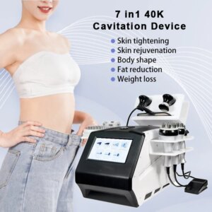 7 in 1 Ultrasonic 80k Cavitation Machine 40K Vacuum Cavitation System RF Weight Loss Machine Fat Burning Fat Cavitation Machine