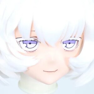 (C-40)Customize Character Resin Full Head With Back Shell Japanese Animego Cosplay Crossdressing Anime Kigurumi Mask With Lock