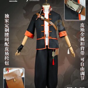 Arknights Luo Xiaohei National Style Men Cosplay Costume Cos Game Anime Party Uniform Hallowen Play Role Clothes Clothing