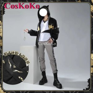 【Customized】CosKoKo Luca Kaneshiro Cosplay Anime VTuber NIJISANJI Costume Handsome Uniform Halloween Party Role Play Clothing
