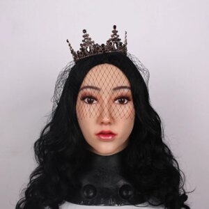 Female Full Head Realistic Silicone Headgear COS Masquerade Costumes Shemale Cosplay Mtf Cross Dressing Crossdress Mask Male GAY