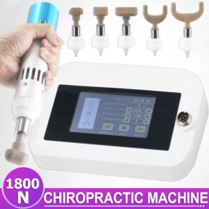 Electric Correction Gun Portable Spinal Chiropractic Adjusting Tools Impulse Spine Cervical 1800N Touch Screen Massager Newest