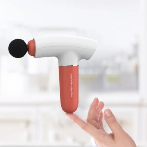 Mini Electric Muscle Massage Gun Deep Relax Fitness Equipment Noise Reduction With 3 Massage Heads Tissue Vibration Relief Pain