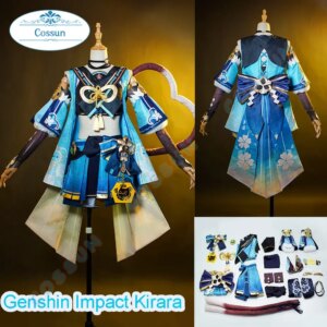 Game Genshin Impact Kirara Cosplay Costume Women Cute Party Dress Halloween Carnival Uniforms Anime Clothing