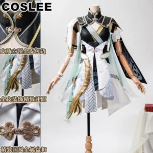 COSLEE Jinhsi Cosplay Costume Wuthering Waves Lovely Dress Uniform Women Halloween Party Outfit Game Suit Role Play Clothing