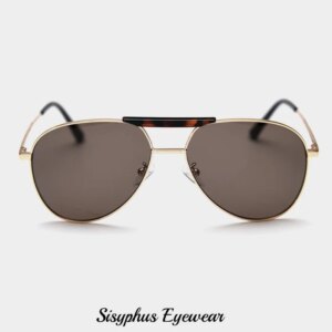 New Golden Retro Toad Sunglasses, Trendy Men’s and Women’s Internet Celebrity Street Photography, Large-Frame Sunglasses That Make Your Face Smaller
