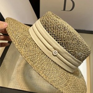 Women’s summer new travel holiday hat hollow breathable top
