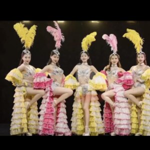 Grand Opening Dance Performance Dress With 360 Degree Grand Swing Contains Various Colors