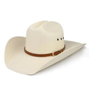 Men and women light coffee belt national matador hard set cowboy hat waterproof shade