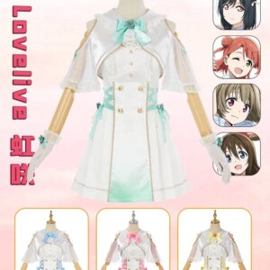 Anime! Lovelive 5th Uehara Ayumu/Nakasu Kasumi SJ Gorgeous Dress Uniform Cosplay Costume Halloween Party Outfit Women