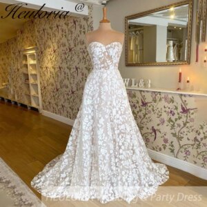 HEULORIA Princess Ball Gown Wedding Dress off shoulde bride dress plus size robe de mariee Lace beading Wedding Gown court train