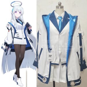 The Game Blue Archive Cos Ushio Noa Cosplay School Uniform same skin White Suit Costume women full set A